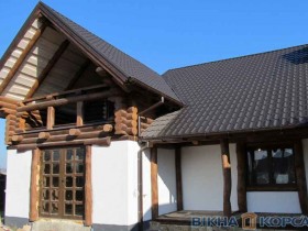  Вікна і двері виробництва ТМ КОРСА в дерев'яних будинках