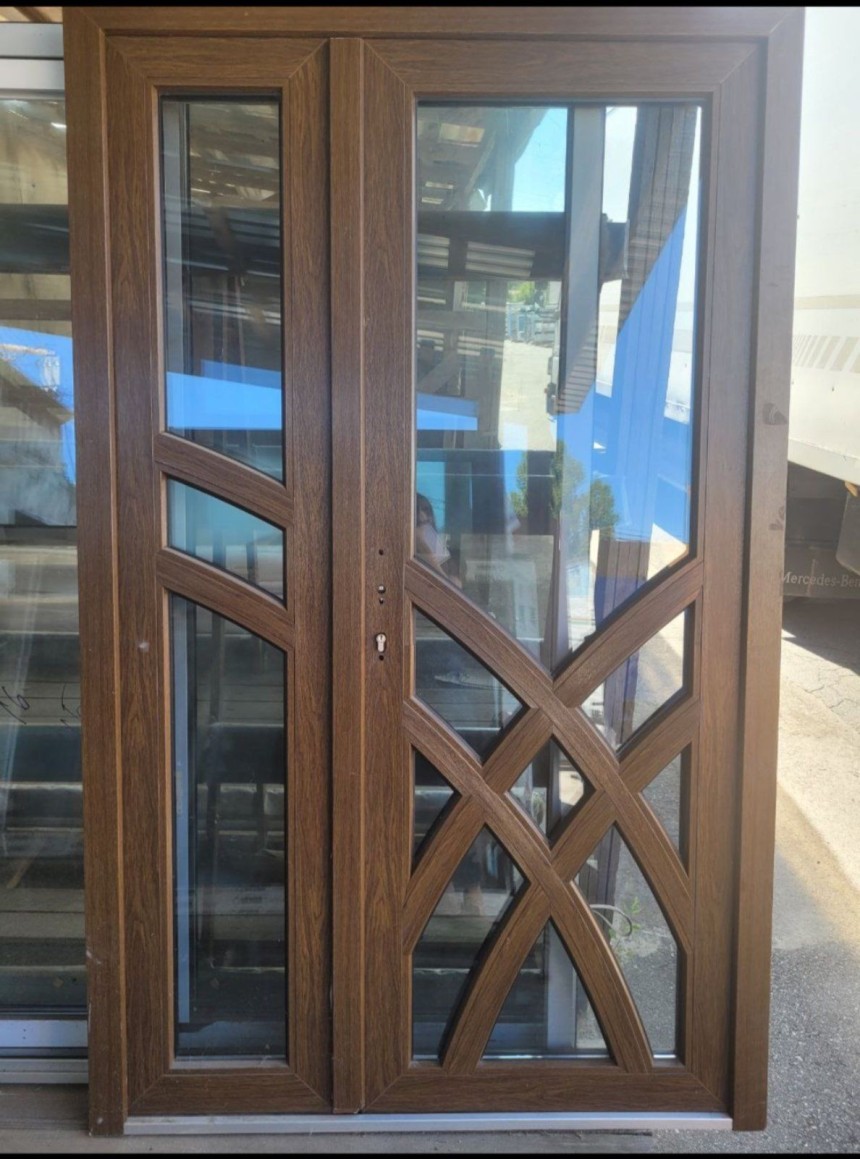 Двері штульп,поріг 24 мм, замок WILKA язичок