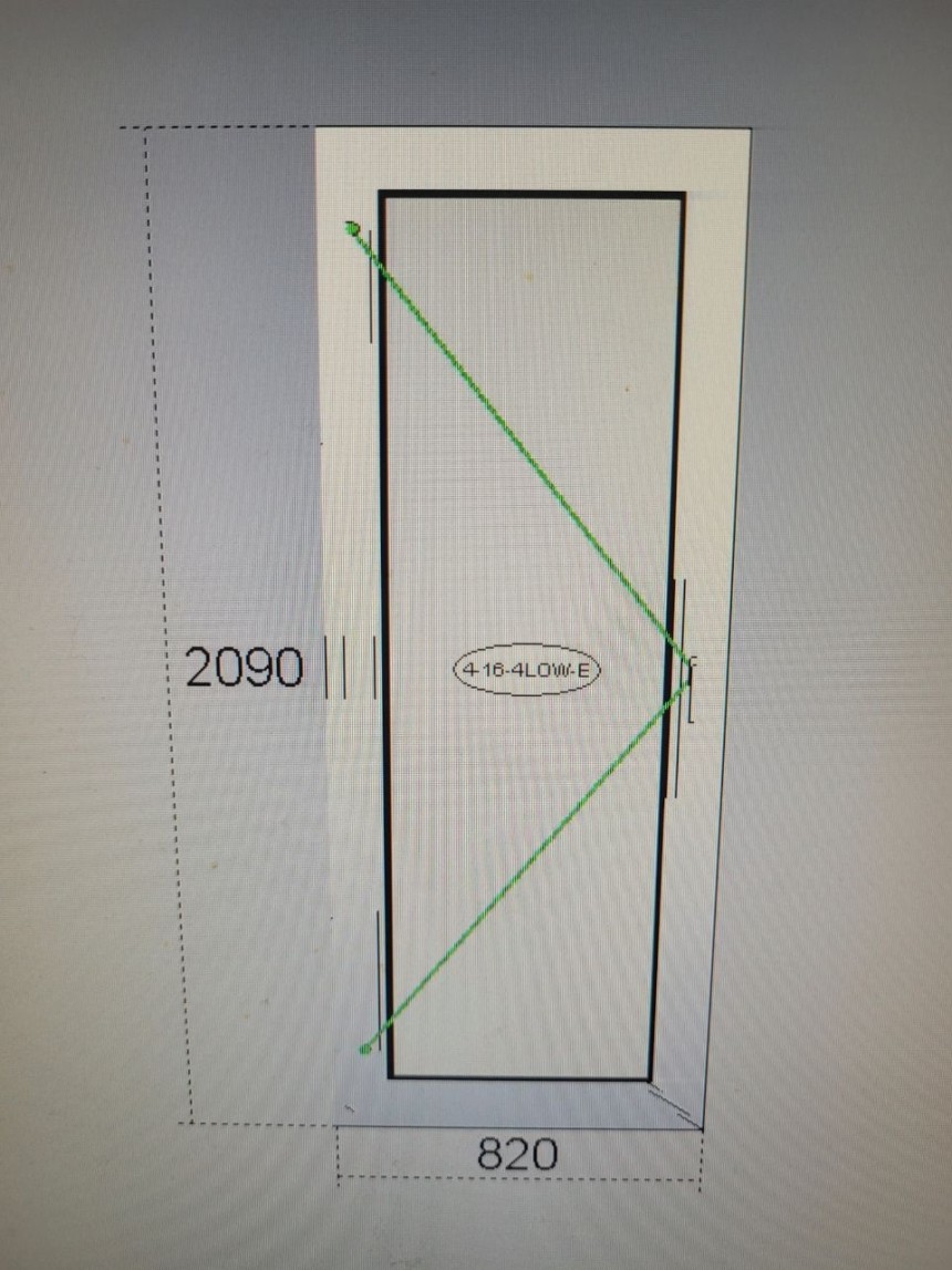 REHAU ECOSOL 60 4-16-4 Low-E Поворот (Gretch-Unitas)-GU